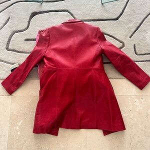 Red leather trench (small)